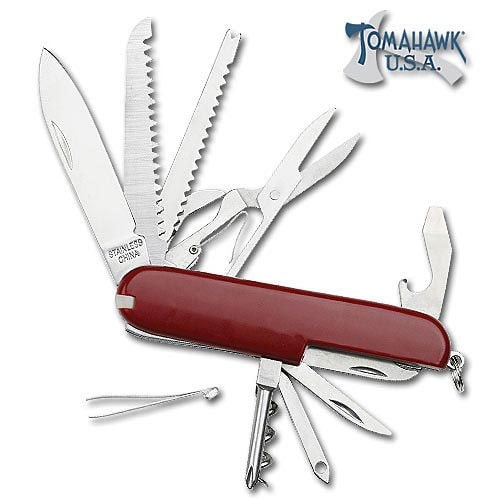 Swiss Style Camp Knife with 13 Tools