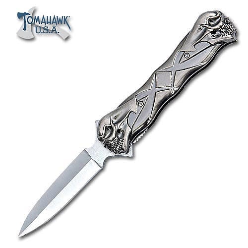 Skull Fantasy One Blade Folding Knife