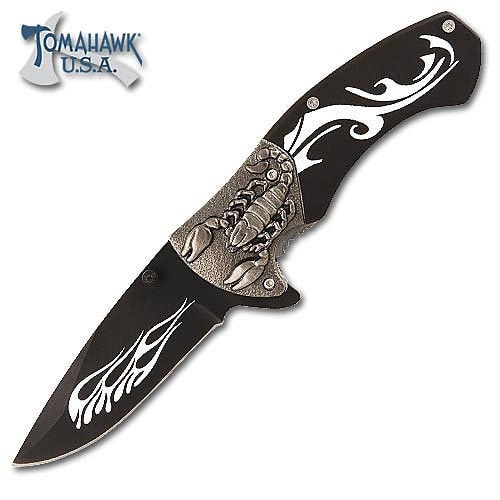 Scorpion Fantasy Aluminum Folding Knife