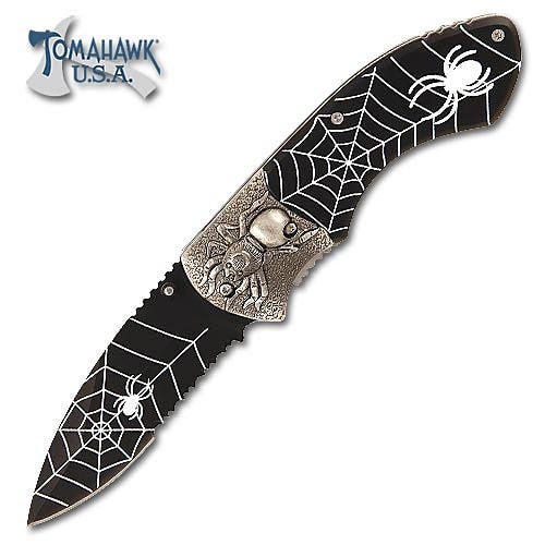 Spider Fantasy Aluminum Folding Knife