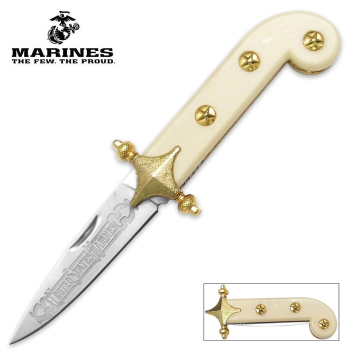USMC Ivory Pocket Knife