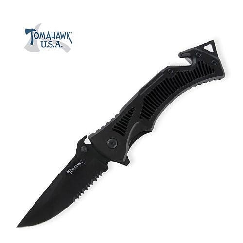 Tomahawk XL1354 Black Rescue Folding Knife