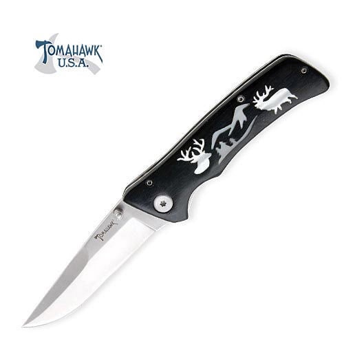 Tomahawk Bugling Elk Folding Knife