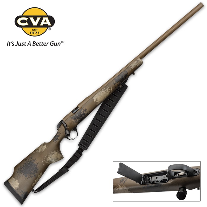 CVA’s bolt-action gun designed to handle the “super-magnum” propellant charges that provide the higher velocities