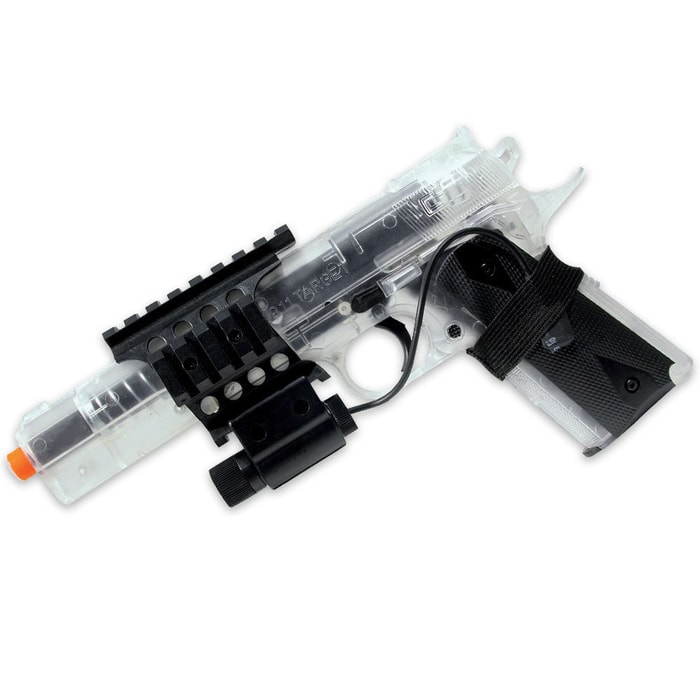 Colt 1911 Spring Airsoft Pistol Clear