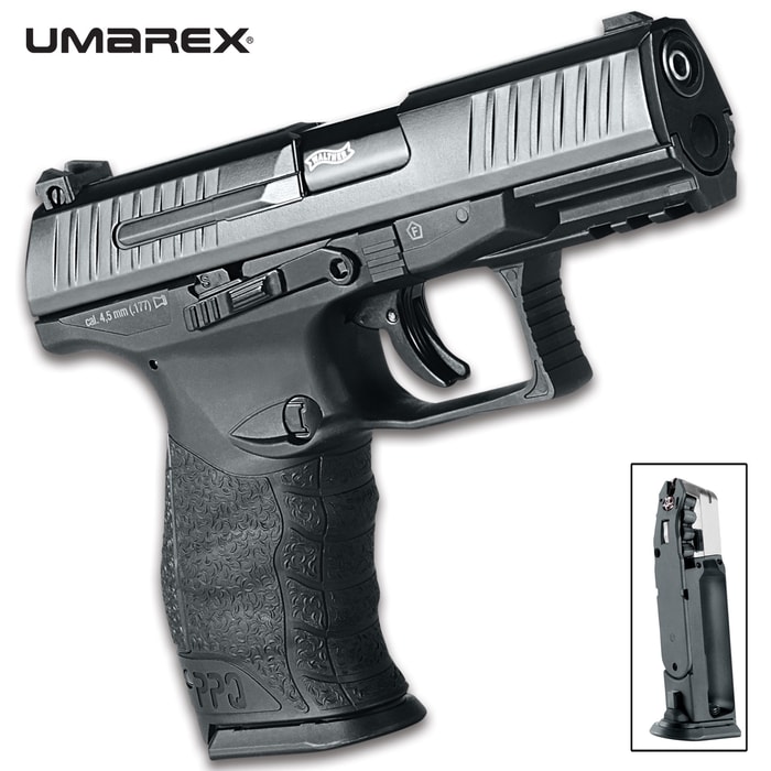 Featuring a 20-round capacity and blowback action, it’s a great training tool or paper puncher for backyard shooting