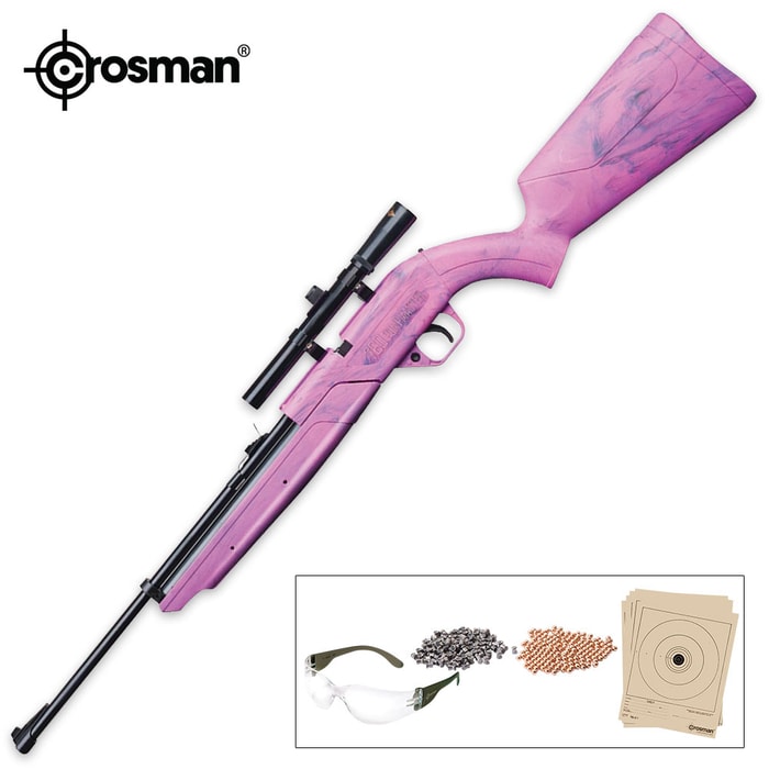 760 Pumpmaster Kit Pink Air Rifle With Accessories