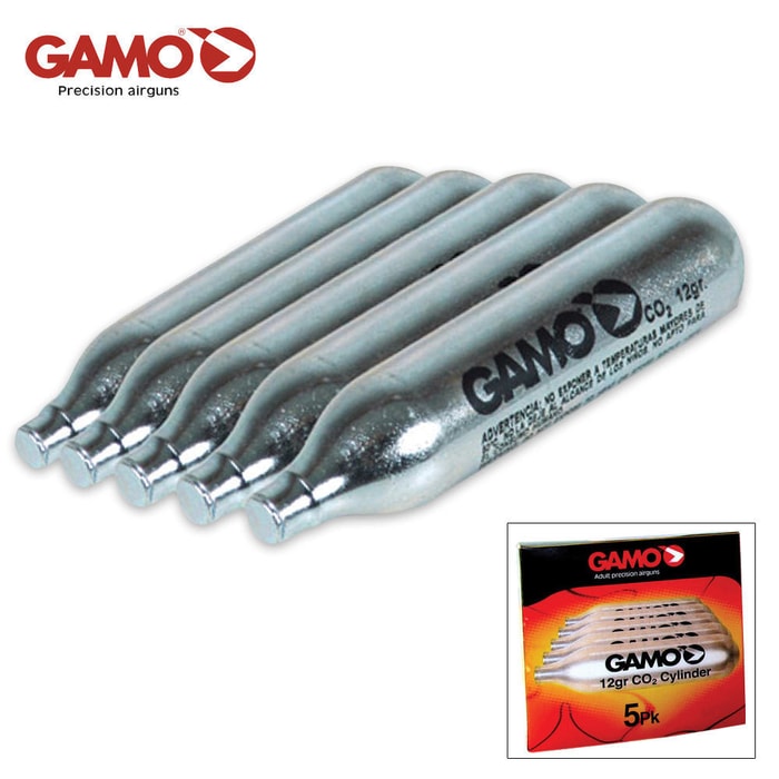 GAMO 5-Pak CO2 Cylinders