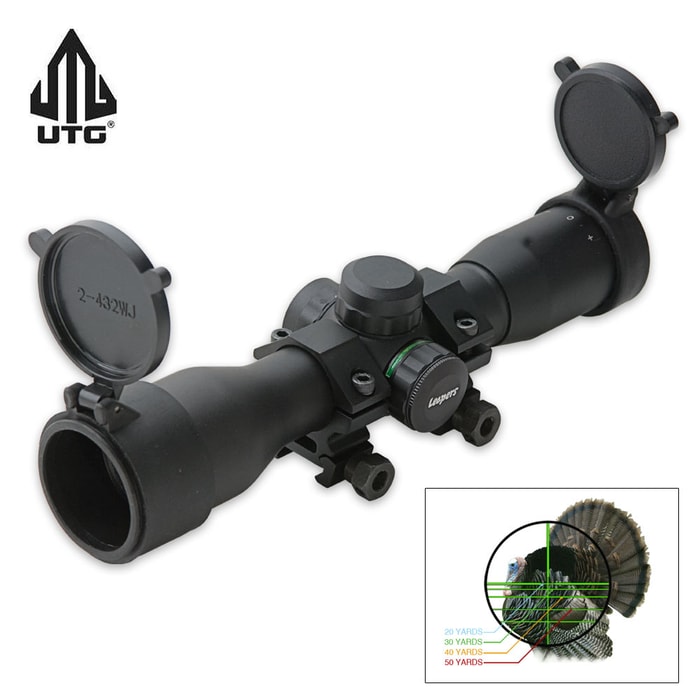 Leapers 4X32 Mini Crossbow Scope with 5-Step RGB Illuminated Reticle