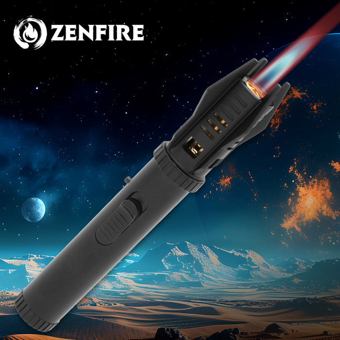 Full image of the black Zenfire Light Saber Torch.