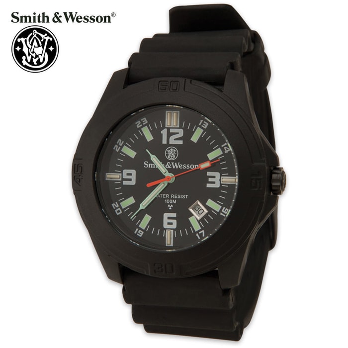 Smith & Wesson Soldier Tritium Watch with Rubber Strap