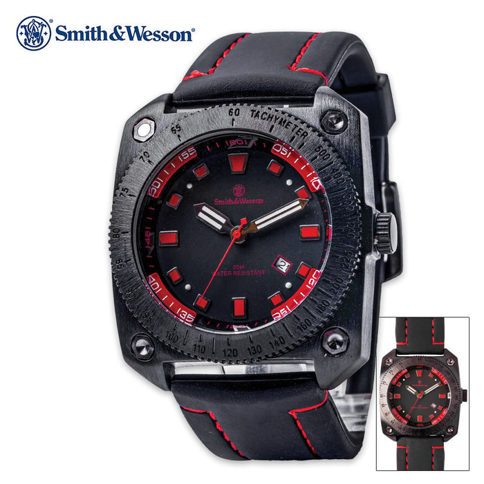 Smith & Wesson Flight Deck Watch Red