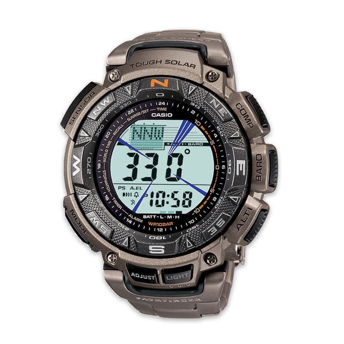 Casio Pathfinder PAG240T-7 Watch W/ Titanium Band