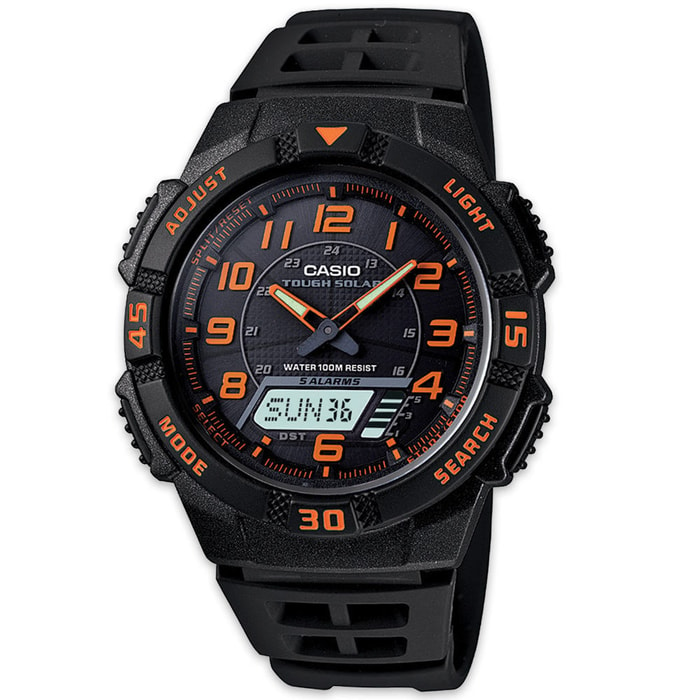 Casio Solar AQS800 Watch Orange