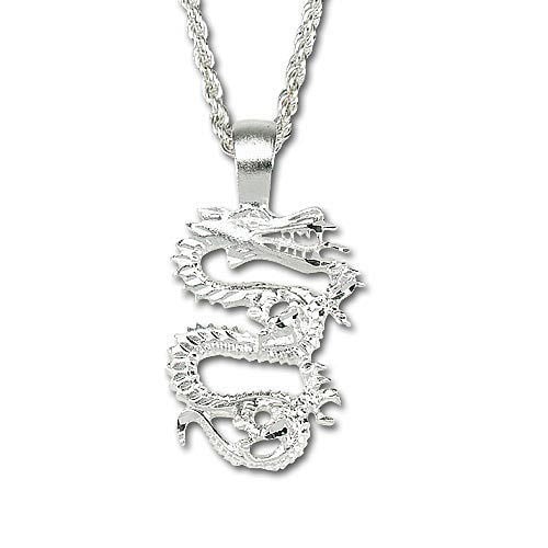 Silver Dragon Necklace