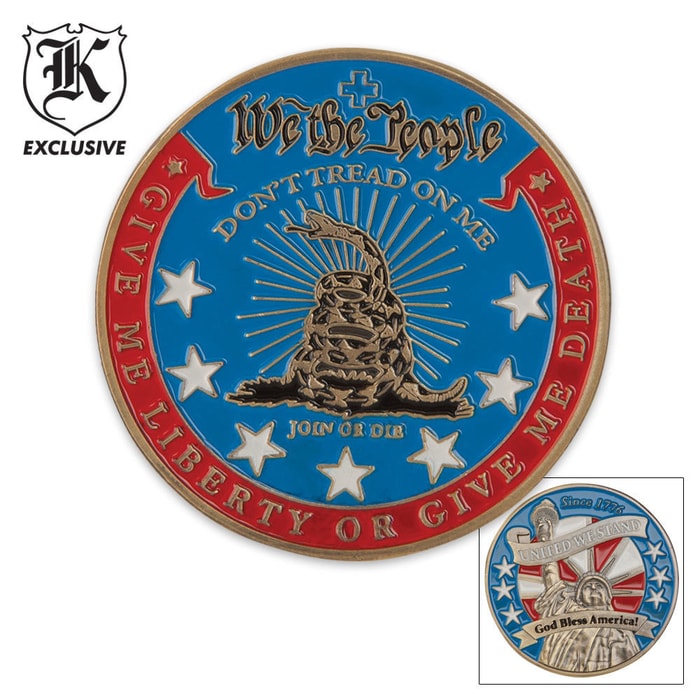 America Dont Tread On Me Challenge Collectible Coin