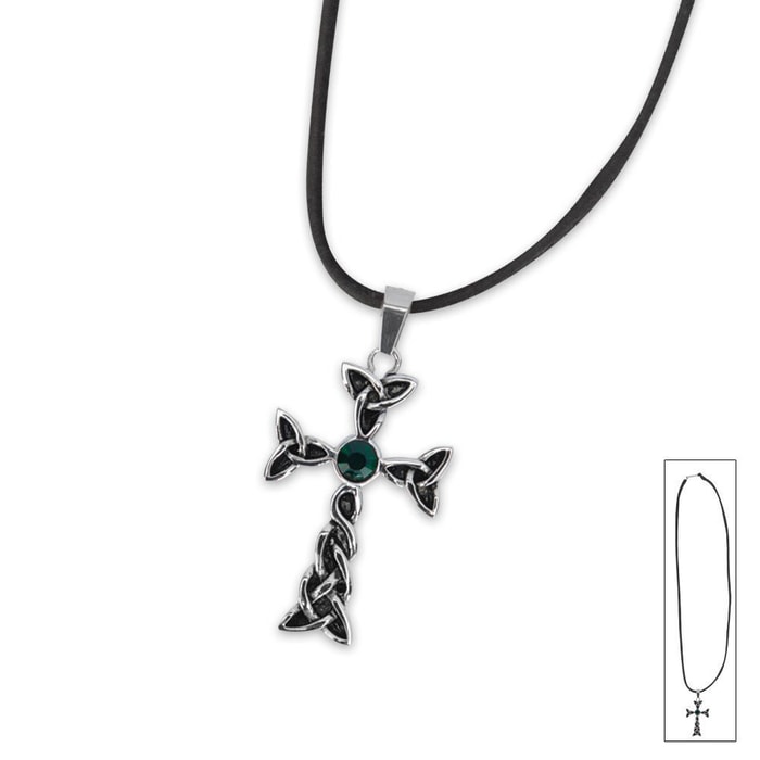 Celtic Cross Eternity Necklace