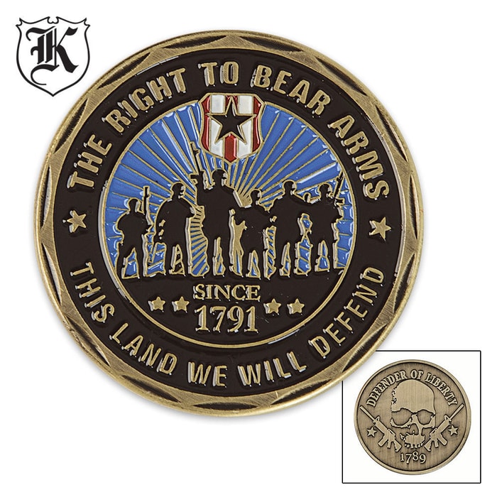 Defender Of Liberty Second Amendment Commemorative Challenge Coin