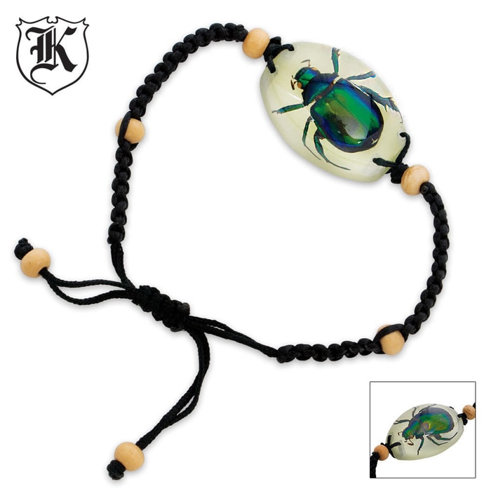 Colorful Scarab Beetle Bracelet