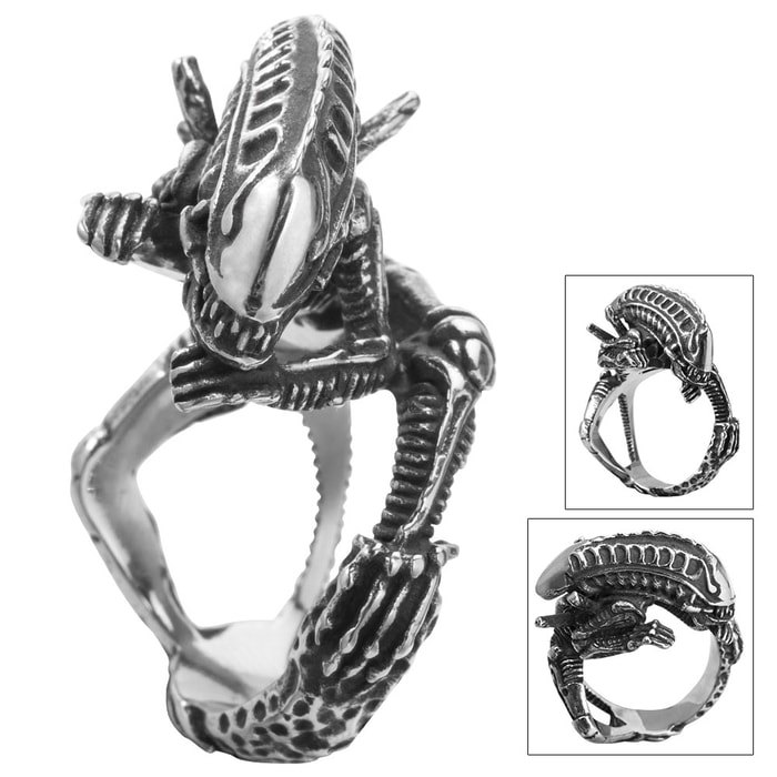 Twisted Roots Alien Ring