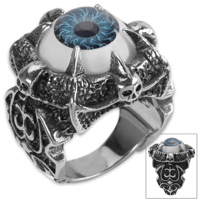 Twisted Roots Oculus Blue Eye Ring