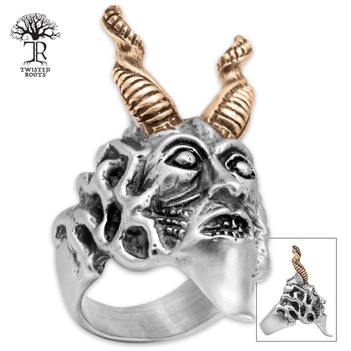Twisted Roots Ram King Ring