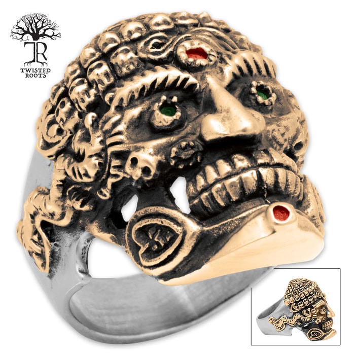 Twisted Roots Egyptian Skeleton Ring