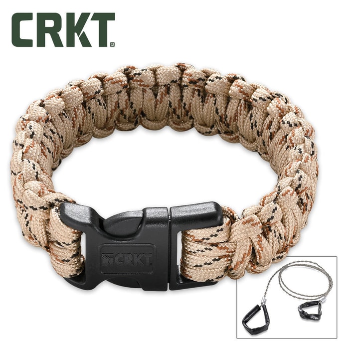 CRKT Survival Para-Saw Bracelet Tan