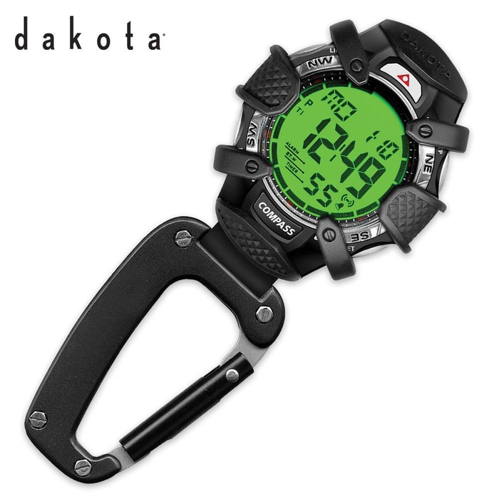 Dakota Tough Digital Clip Watch Carabiner 
