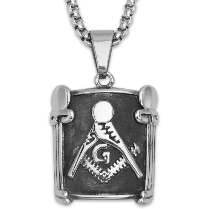 Men’s Masonic Pendant With Chain
