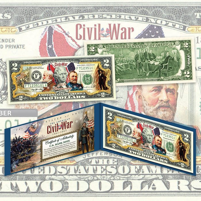 Civil War 150th Anniversary Two Dollar Bill