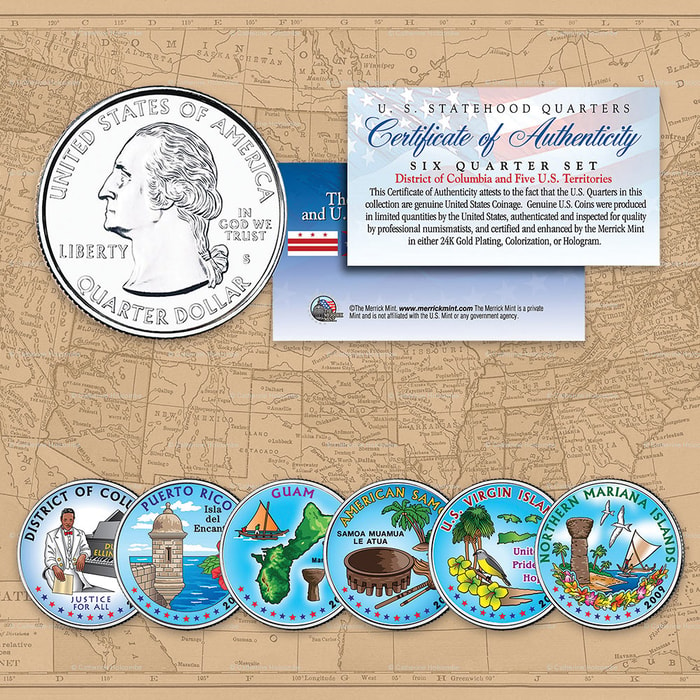 2009 Colorized Statehood Quarters - Set of Six