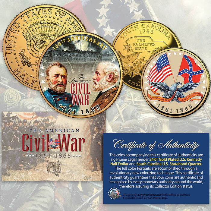American Civil War 150th Anniversary Coin Set