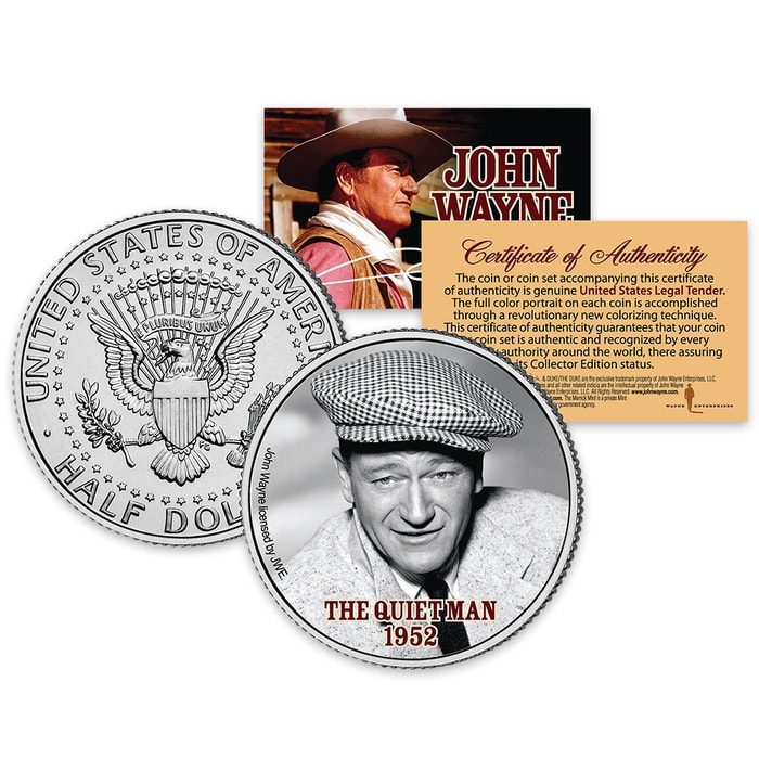 John Wayne “The Quiet Man” JFK Half Dollar