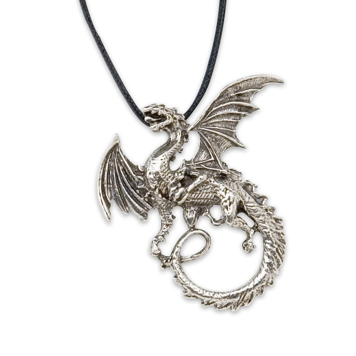 Celtic Dragon Pendant Necklace