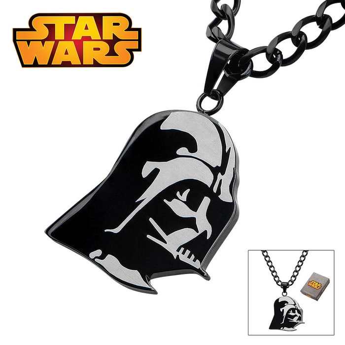 Star Wars Darth Vader Necklace 22” Chain