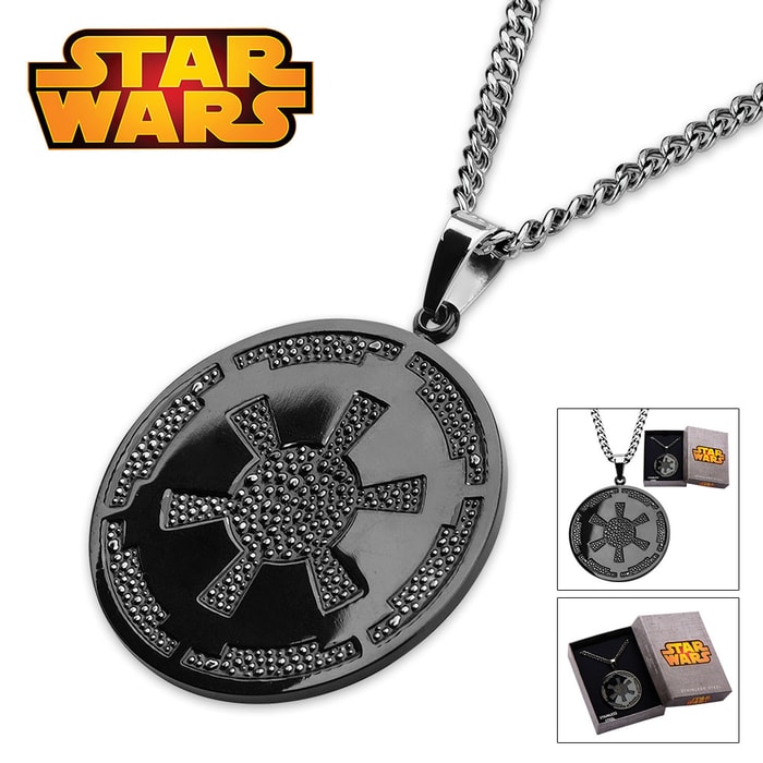 Star Wars Galactic Empire Necklace 22” Chain
