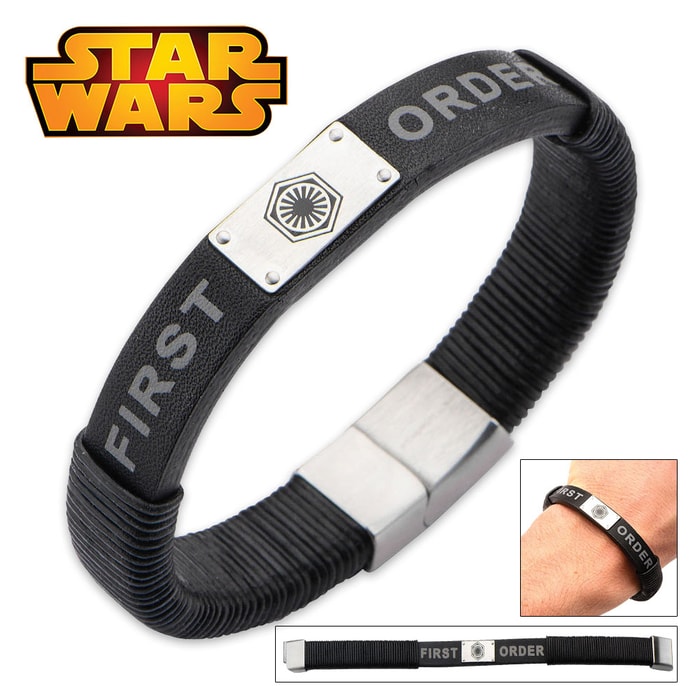 Star Wars Logo Leather Bracelet