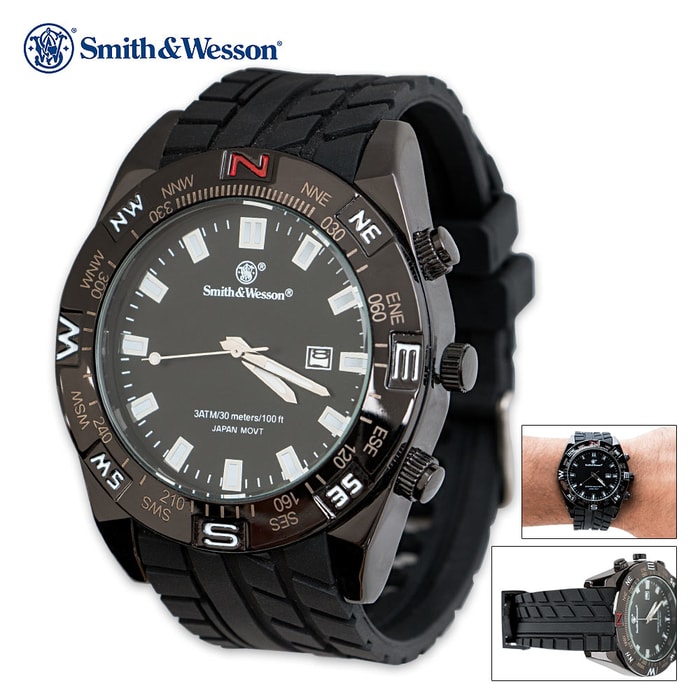 Smith & Wesson Waterproof Tactical Watch - Black