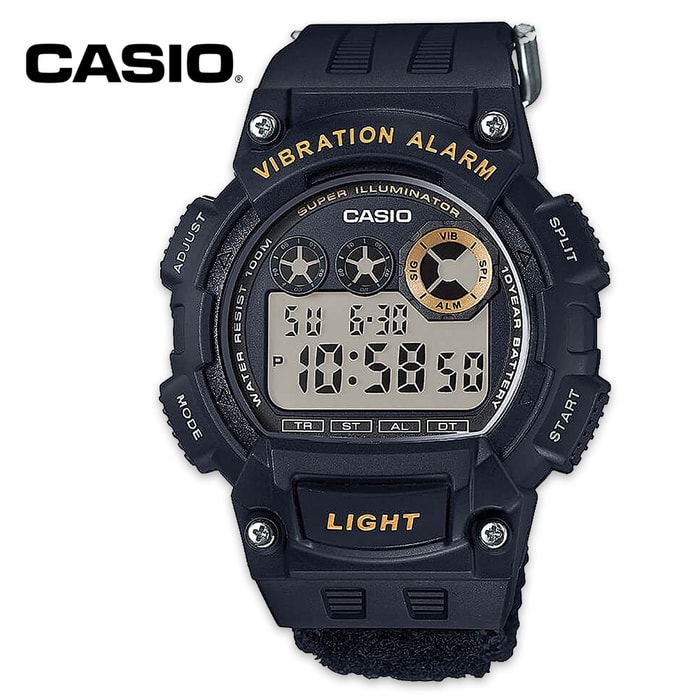 Casio Super Illuminator Quartz Watch - Black