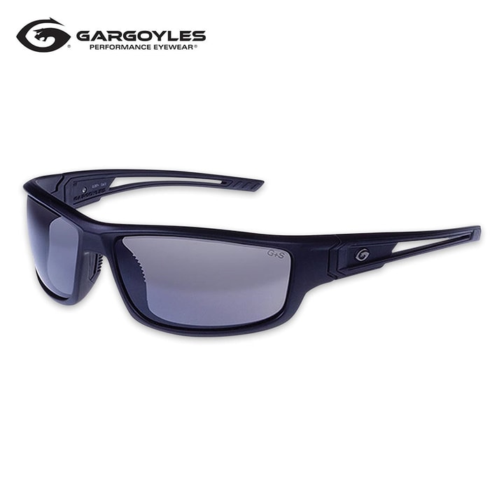 Gargoyles Squall Black Sunglasses - Smoke Lens