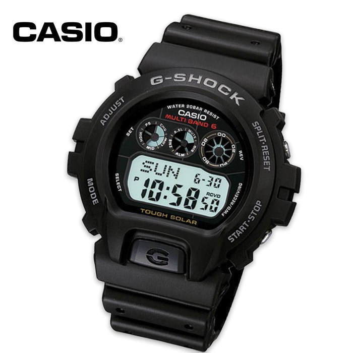 Casio G Shock Solar Powered Atomic Wristwatch 