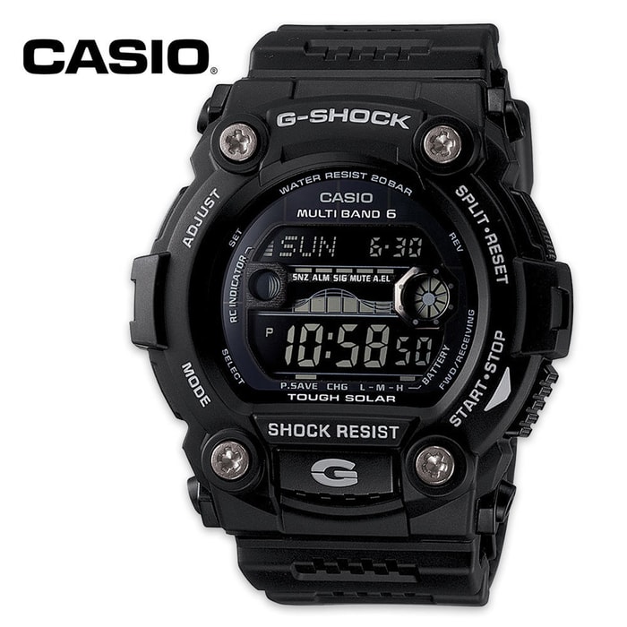 Casio G Shock Rescue Solar Tactical Watch Tide & Moon Data