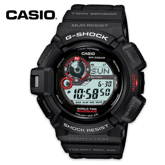 Casio G Shock Solar Atomic Mudman Tactical Watch 