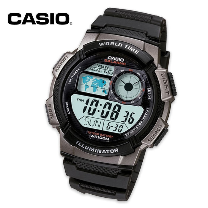 Casio Sport Smart Power Series Wristwatch With Stopwatch & Alarm