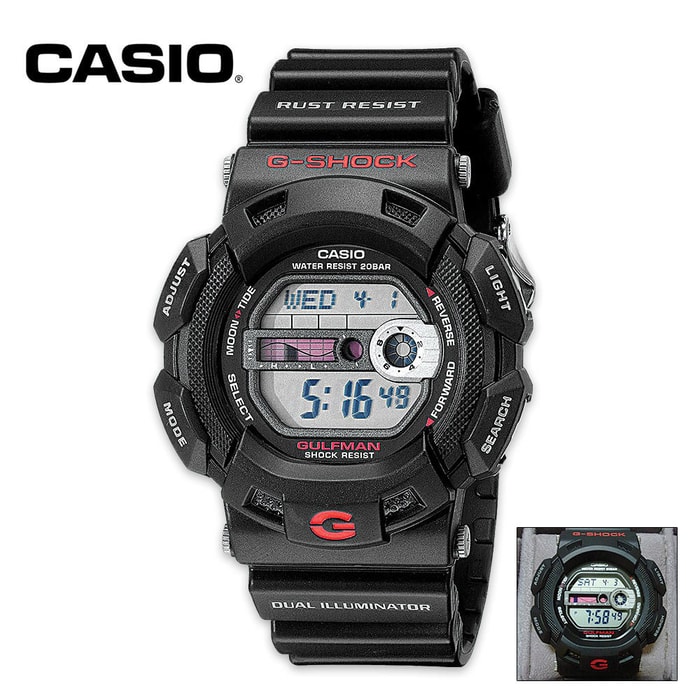 Casio Gulfman Sport Watch Black