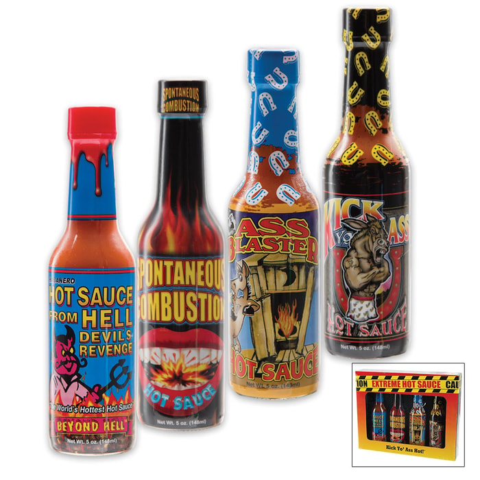 Extreme Hot Sauce Four-Pack