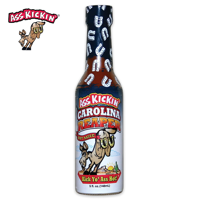 Ass Kickin Carolina Reaper Hot Sauce - Guinness Book of World Records Pepper