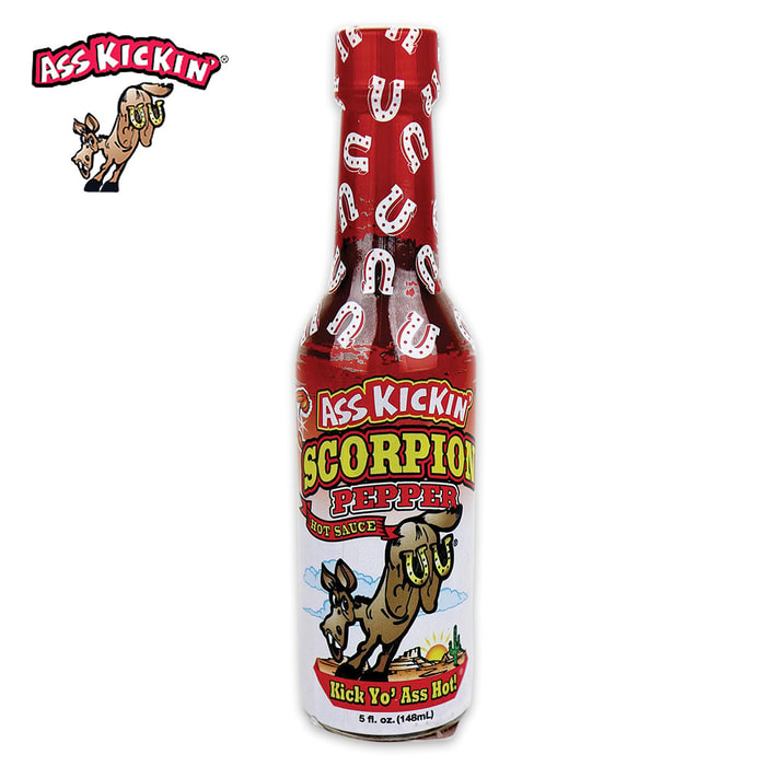 Ass Kickin Scorpion Pepper Hot Sauce - One Of World's Hottest Peppers