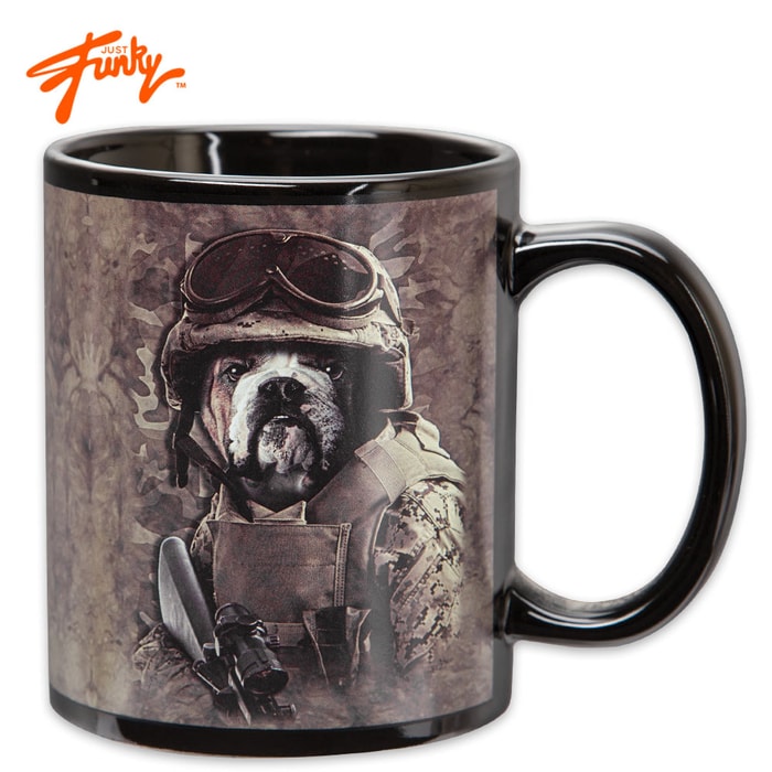Just Funky Mountain Series Combat Sam Dog 11-oz. Coffee Mug
